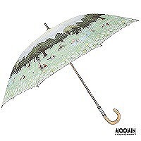 MOOMIN/LINEDROPSの晴雨兼用日傘 キャンバスパラソル【ムーミン/花とのんびり】