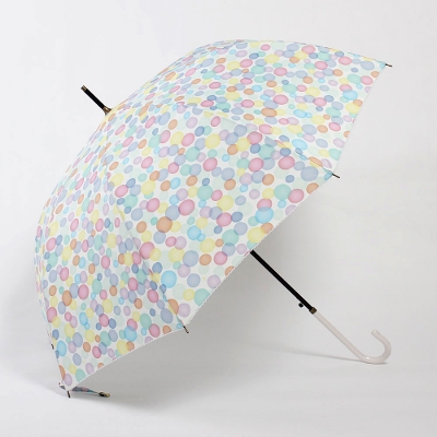[SALE]LINEDROPSの雨傘 キャンバスアンブレラ【シャボン】