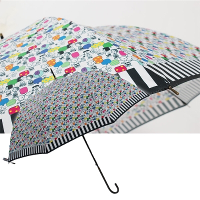 [SALE]PEANUTS/LINEDROPSの雨傘 キャンバスアンブレラ【スヌーピー/バルーン】