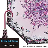Sanrio Characters×ホラグチカヨの雨傘【リトルツインスターズ/ピンク】