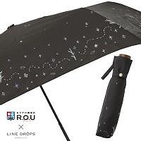 R.O.U×LINEDROPSの雨晴兼用折りたたみ雨傘【ハーバルなアロマ】