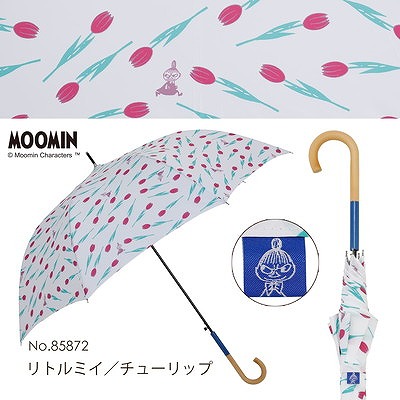 MOOMIN/One'sPlusの雨晴兼用雨傘【リトルミイ/チューリップ】
