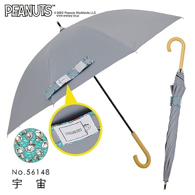 PEANUTS/One'sPlusの晴雨兼用日傘【宇宙】