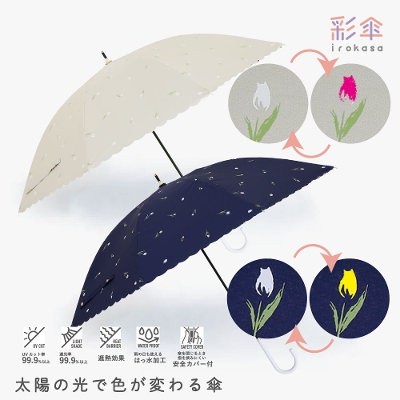 晴雨兼用日傘【彩傘（いろかさ）/チューリップ】