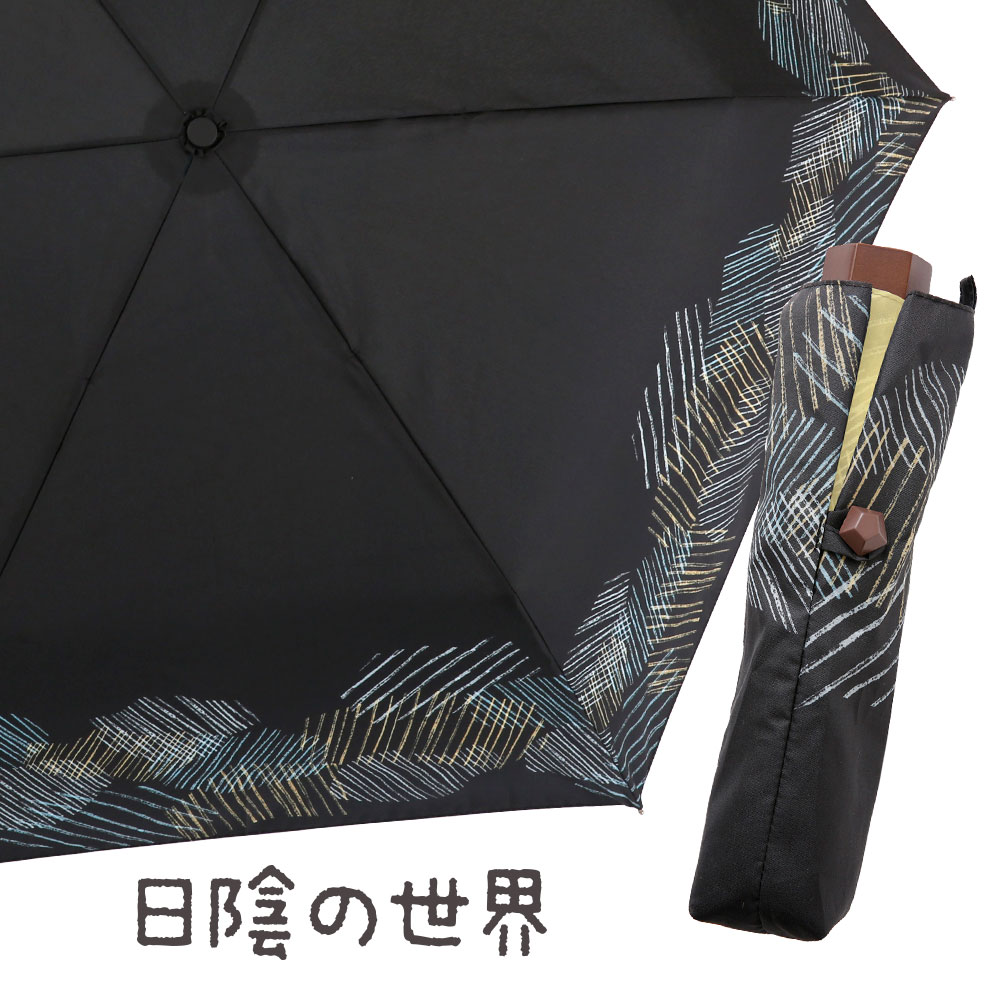晴雨兼用折りたたみ日傘【日陰の世界】