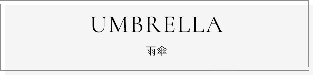 UMBRELLA：雨傘