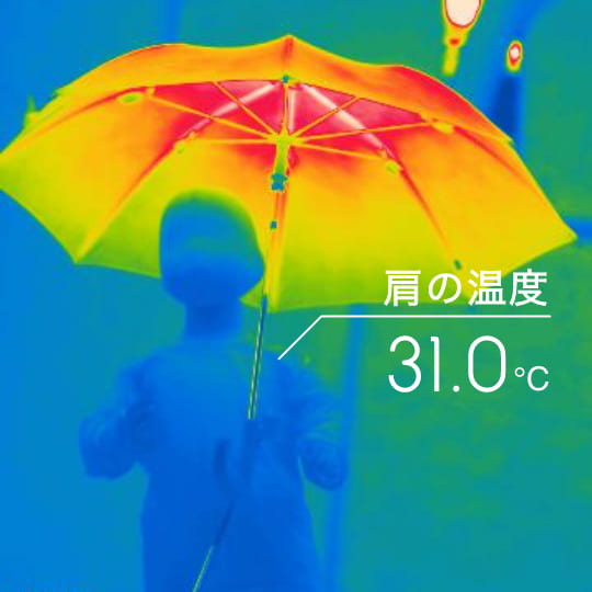 肩の温度 31.0℃