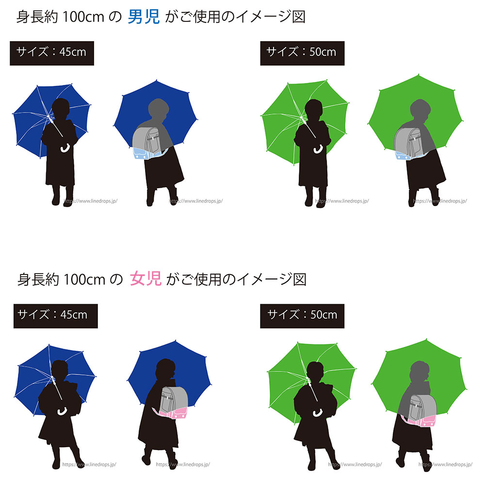 子供 傘 の サイズ
