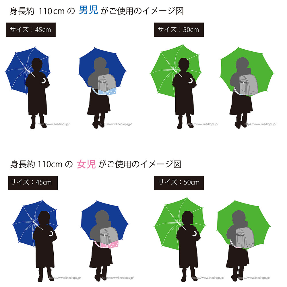 子供 傘 の サイズ