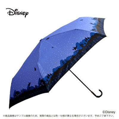 【Disney】キャラクターアンブレラ 折りたたみ 55cm アラジン/夜空