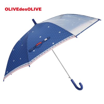 【OLIVE des OLIVE】 ガールズ アンブレラ 雨傘 55cm ドットキャット
