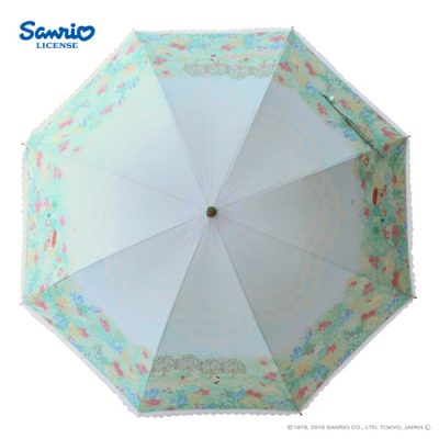 【LINEDROPS】【Sanrio】キャンバスパラソル 日傘 50cm ハローキティ【数量限定】