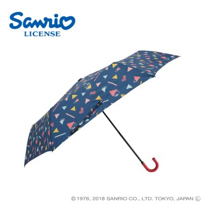 【SANRIO(サンリオ)】キャラクター カジュアル アンブレラ 折りたたみ 55m ハローキティ/サンカク