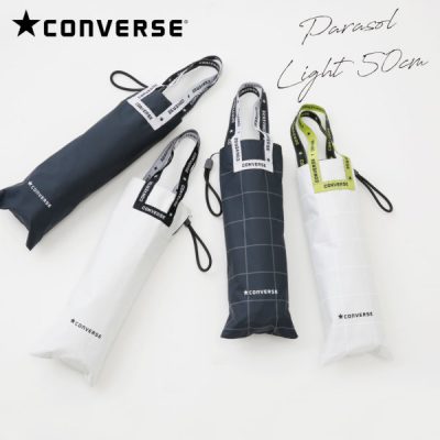 CONVERSEの晴雨兼用折りたたみ日傘【4カラー】
