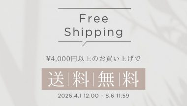送料無料キャンペーン開催（高額購入割引特典）